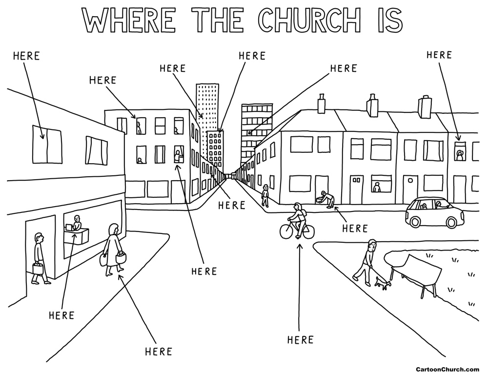 Where the church really is. 